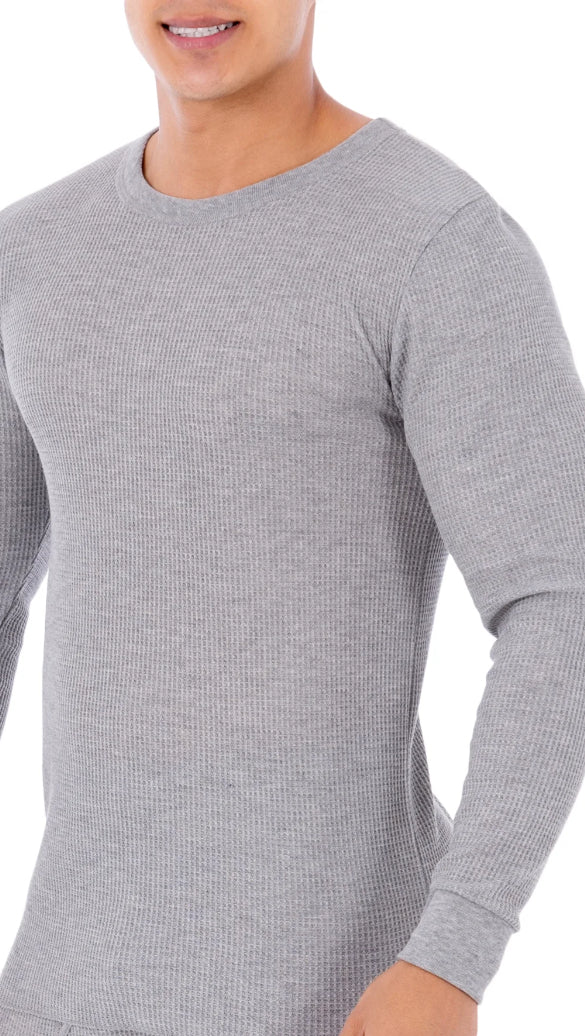 Men Fol Thermal Crew Grey