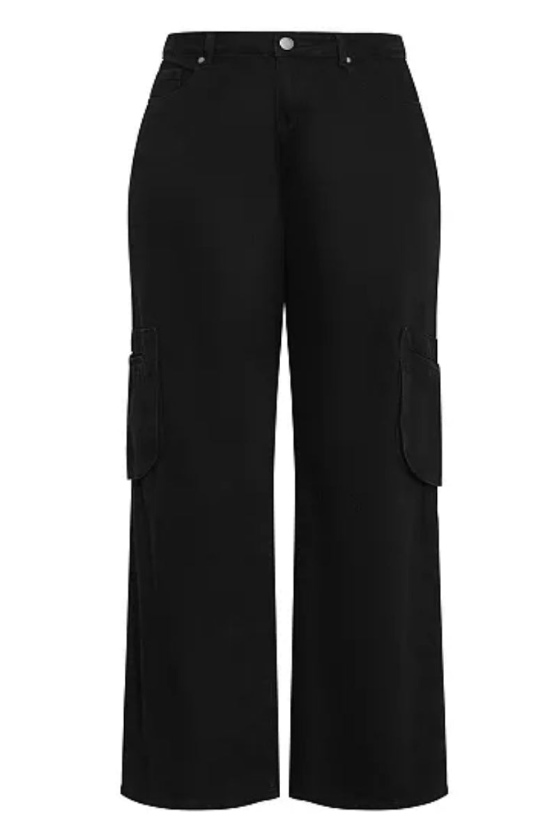 Scoop Wide Leg Cargo Jeans