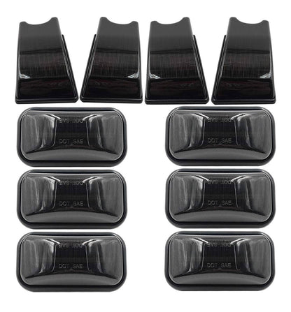 Smoked lens LED cab roof clearance lights