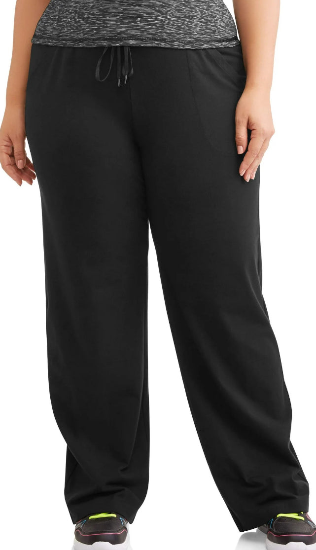 Athletic Works Women's and Women's Plus  Dri-More Core Relaxed Fit Yoga Pants