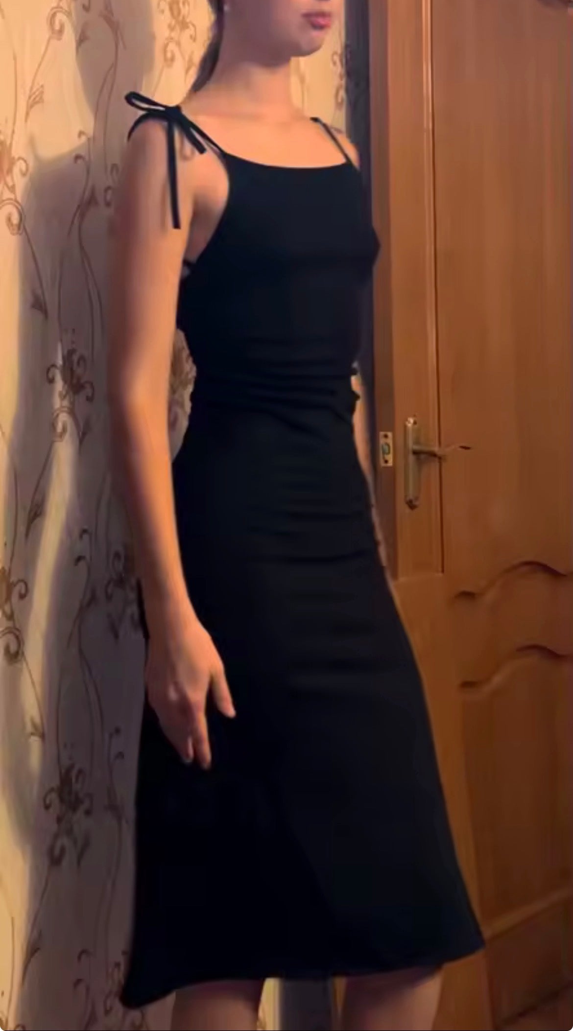 Black Camisole Dress Pleats Waist Women Slimming Dress Elegant Party Girl Fashion Korean Sexy Casual Summer Hot Girl Spice💧