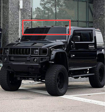 Smoked lens LED cab roof clearance lights