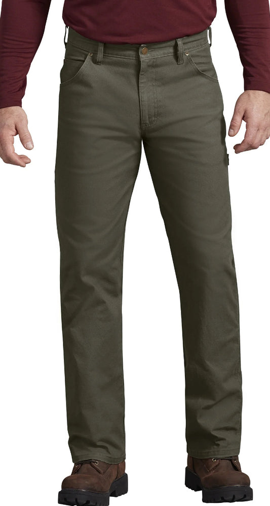 Genuine Dickies Men's Flex Duck Utility Jean Moss Green